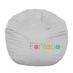 MUEBLES FANTASIA - Puff Burbuja 75 cm en Lona Blanco