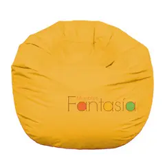 MUEBLES FANTASIA - Puff Burbuja 75 cm en Lona Amarillo