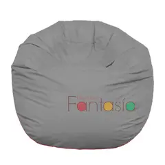 MUEBLES FANTASIA - Puff Burbuja 75 cm en Lona Gris