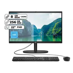 HP - TODO EN UNO AIO 22-DG0011LA INTEL N100 8GB RAM SSD 256GB PANTALLA 22” FHD