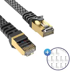 PIXEL CODE - Cable Ethernet Red Cat 8 5M RJ45 40Gbps 2000Mhz Plano