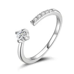 ALHAJAS - Anillo Argolla Ajustable Compromiso Boda Para Mujer En Plata 925