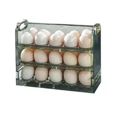 GENERICO - Organizador Estante De Huevos Para Nevera Encimera 3 Niveles