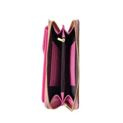 DALIUS - Phonebag porta celular rosa chicle en cuero