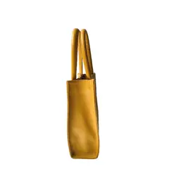 DALIUS - Box bag Bolso mediano mostaza en cuero