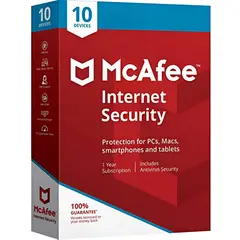 MCAFEE - Internet Security 10 Dispositivos 1 Año Suscripción
