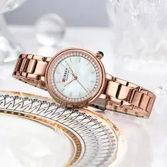 CURREN - Reloj Femenino Cuarzo Elegante Moderno Accesorio 9089_.