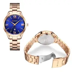 CURREN - Reloj Fino Para Mujer 9007 Acero Accesorio Elegante