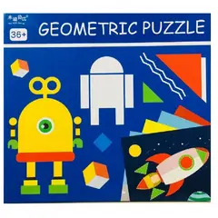 JUGANDO Y EDUCANDO - Rompecabezas Didáctico Figuras Geométricas Creativas Niños