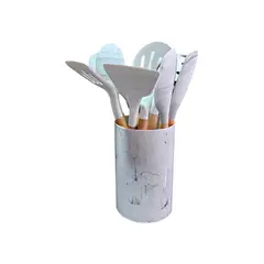 GENERICO - Set de utensilios en silicóna 10 piezas resistente al calor