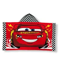 NACIONAL - Toalla infantil con capucha Disney Diseño Cars