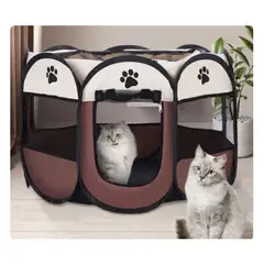 GENERICO - Corral Plegable Para Perro Gato Casa Jaula Tienda Plegable