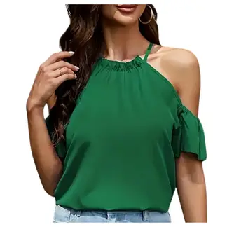YURELKSHOP - BLUSA DE DAMA CASUAL ENCAJE