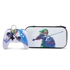 NINTENDO SWITCH - Estuche y Control The Legend Of Zelda.