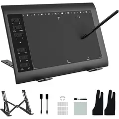 GENERICO - Tableta digitalizadora Android 8192 niveles con Bluetooth black+Regalo