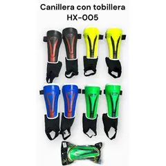 GENERICO - CANILLERA CON TOBILLERA PARA FUTBOL.