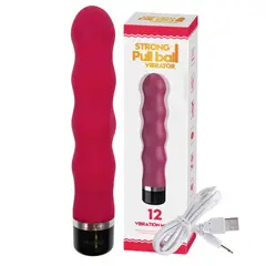GENERICO - Vibrador Recargable Premium Silicona Biomédica 20 CM Fucsia