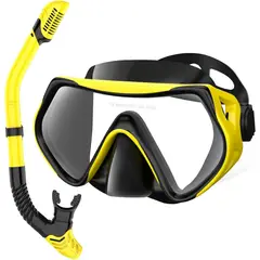 ACUALOW - Snorkel Mascara Careta Buceo Profesional Vidrio Templado