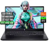ACER - NITRO AMD RYZEN 5-7535HS RTX 2050 4GB SSD 2TB RAM 40GB LED 15,6 FHD 144Hz