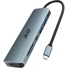 GEF - Hub Adaptador Tipo C Hdmi Usb 3.0 Pd Carga Mac Windows Andr