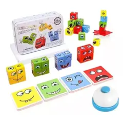 GENERICO - Juego Cubo Rubik Caritas Puzzle Juguete para didáctico