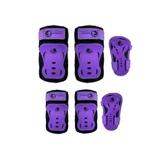 ROLLER - Kit Protecciones De Patinaje Points Lila XS