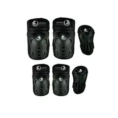 ROLLER - Kit Protecciones De Patinaje Points Negras M