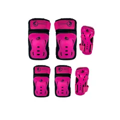 ROLLER - Kit Protecciones De Patinaje Points Rosa XS