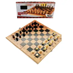 GENERICO - AJEDREZ EN MADERA JUEGO DE INTEGRACION DE MESA