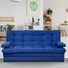 GENERICO - Sofá cama reclinable + baúl Muebleo antirasguño