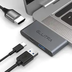 GEF - Hub Adaptador Tipo C Hdmi Usb Pd Carga Mac Huawei Windows