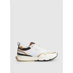 PEPE JEANS - Tenis Mujer Brit Pro Nice Blanco - Dorado