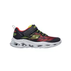 SKECHERS - Tenis GORE-STRAP- Negro con Rojo para Niños