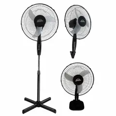 HOME ELEMENTS - VENTILADOR 3 EN 1 16″ NEGRO