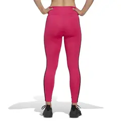 ADIDAS - Licra Fucsia Mujer Designed3 Rayas 78 Tig Pretina Alta.