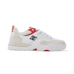 DC SHOES - Tenis Ascend Skate Para Hombre Color Blanco y Rojo