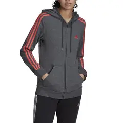 ADIDAS - Chaqueta Gris Mujer Essentials 3 Rayas.