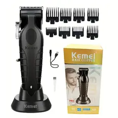 KEMEI - Maquina Cortadora De Pelo Original E Inalambrica KM-2296