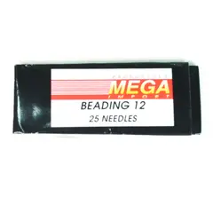 GENERICO - Aguja Mega Beading #12 Por 25 Unidades