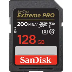 SANDISK - Tarjeta de Memoria Extreme Pro SD - 128 GB 4k