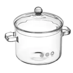 GENERICO - Olla Transparente De Vidrio Apto Para Microondas