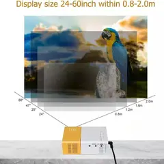 GENERICO - Mini Proyector Video Beam HD 1080P HDMI