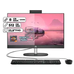 HP - TODO EN UNO AMD RYZEN 5 7520U 8GB RAM SSD 512GB PANTALLA 23,8” FHD