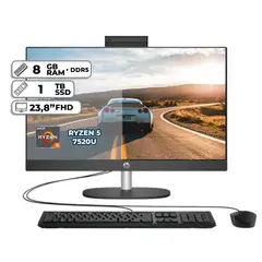 HP - TODO EN UNO AMD RYZEN 5 7520U 8GB RAM SSD 1TB PANTALLA 23,8” FHD