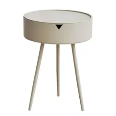 GENERICO - MESITA AUXILIAR CON CAJON 105 Color Blanco