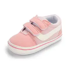 GENERICO - Tenis zapatos de lona para bebe con suela de goma antideslizante