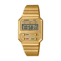 CASIO - Reloj Modelo A100WEG-9A Diseño Clásico