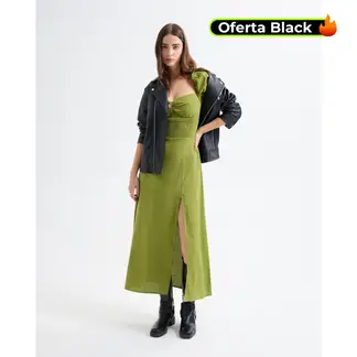 SEVEN SEVEN - Vestido Para Mujer M/C Largo Color Verde Marca #28171358