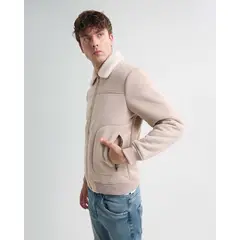 SEVEN SEVEN - Chaqueta Para Hombre Shearling Color Beige Marca #45080459