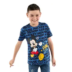 TOTTO - Camiseta para Niño Mickey Fun Azul